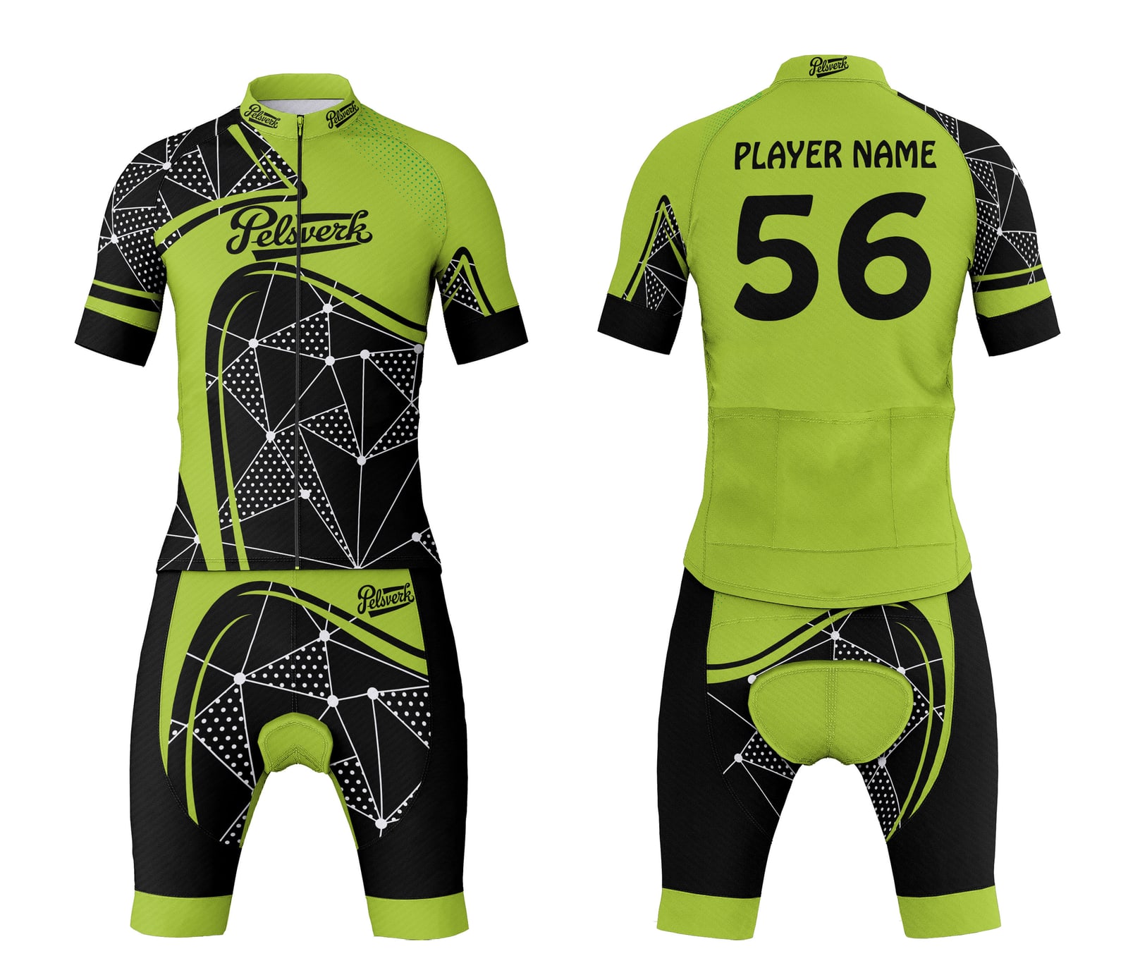 Black Gold Custom Cycling Kit Design 05