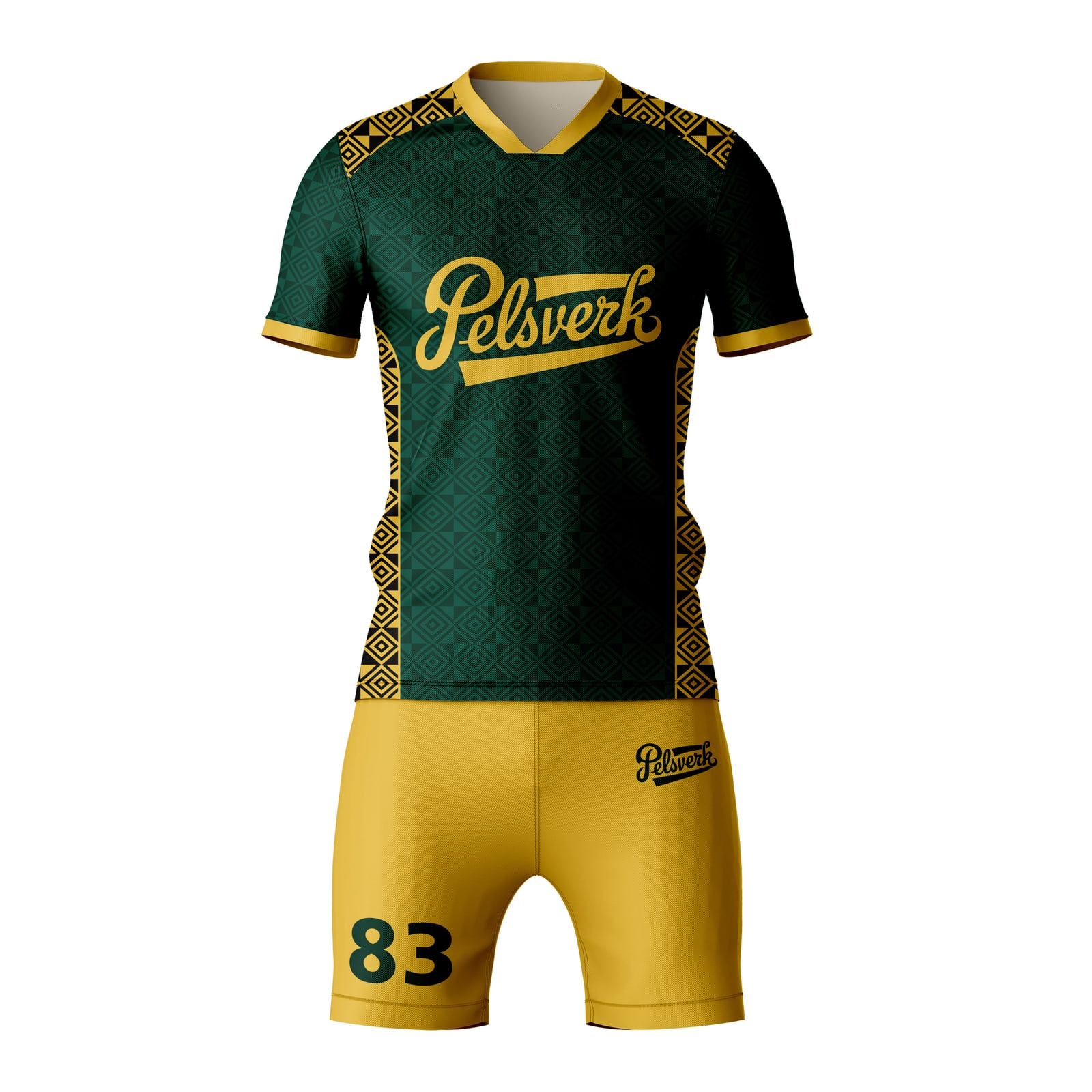 Black Gold Custom Rugby Kit Design 12