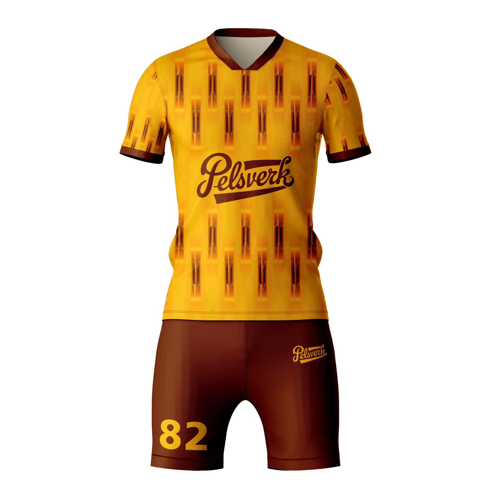 Gold Maroon Custom Rugby Kit Design 11