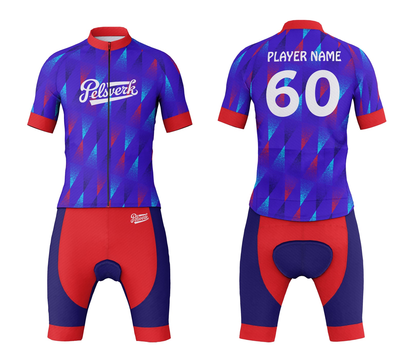 Purple Red Custom Cycling Kit Design 09