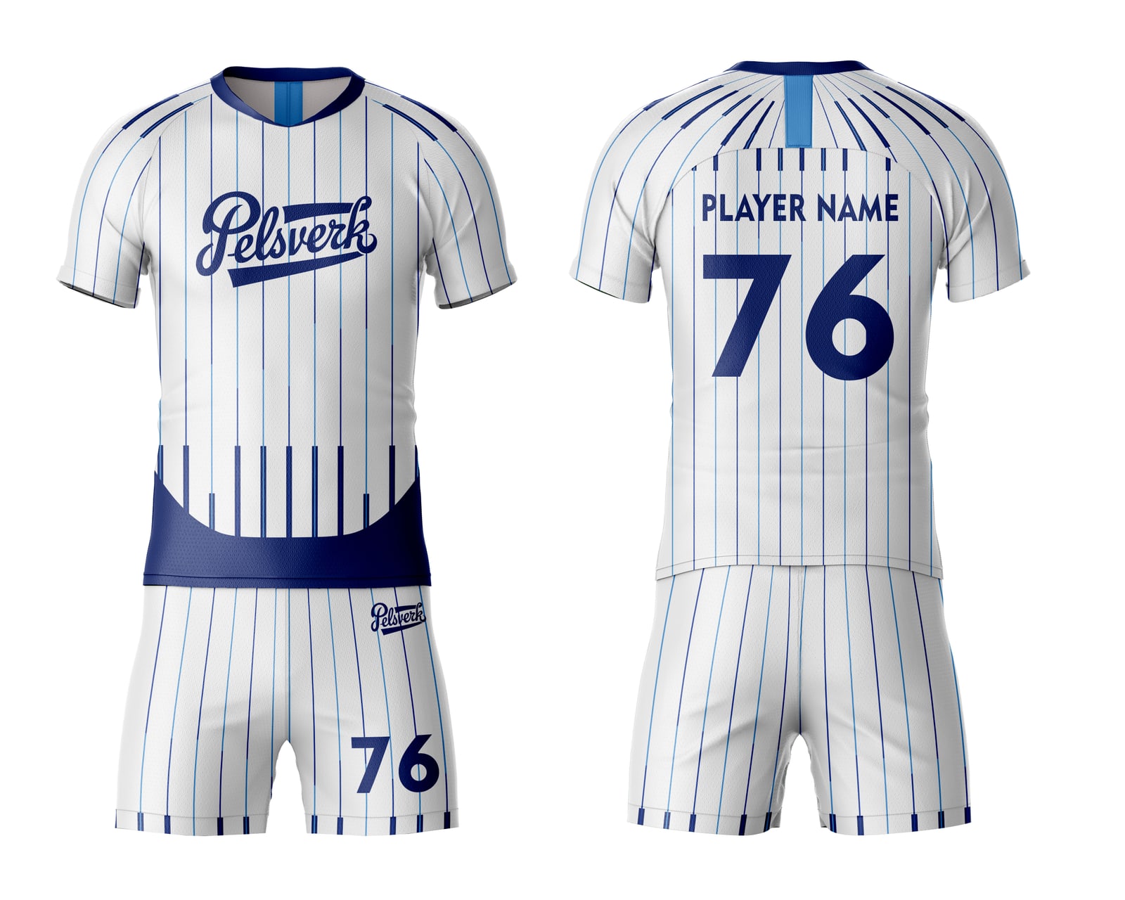 White Custom Rugby Kit Design 05