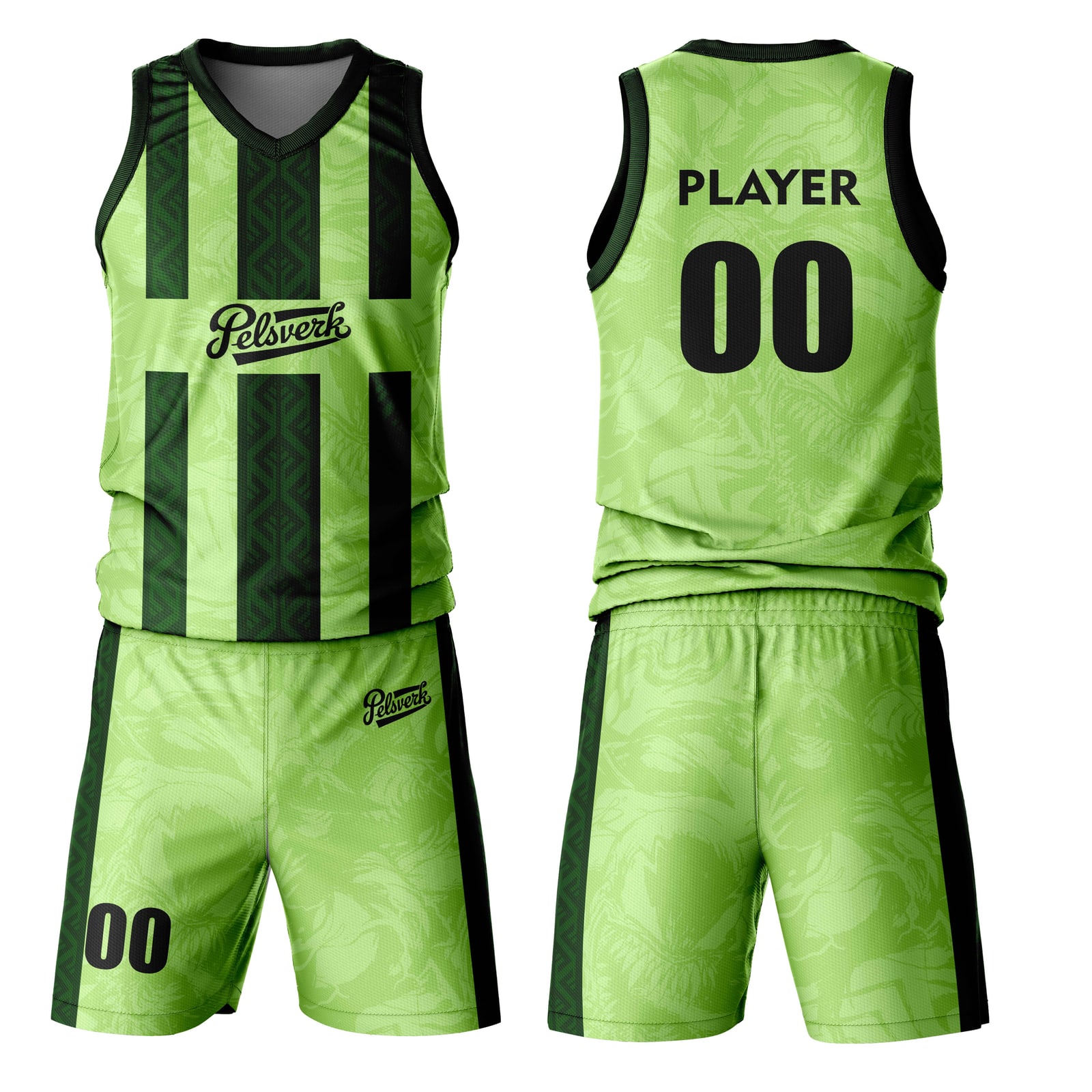 Yellow White Custom Basketball Uniform Kit Design 12