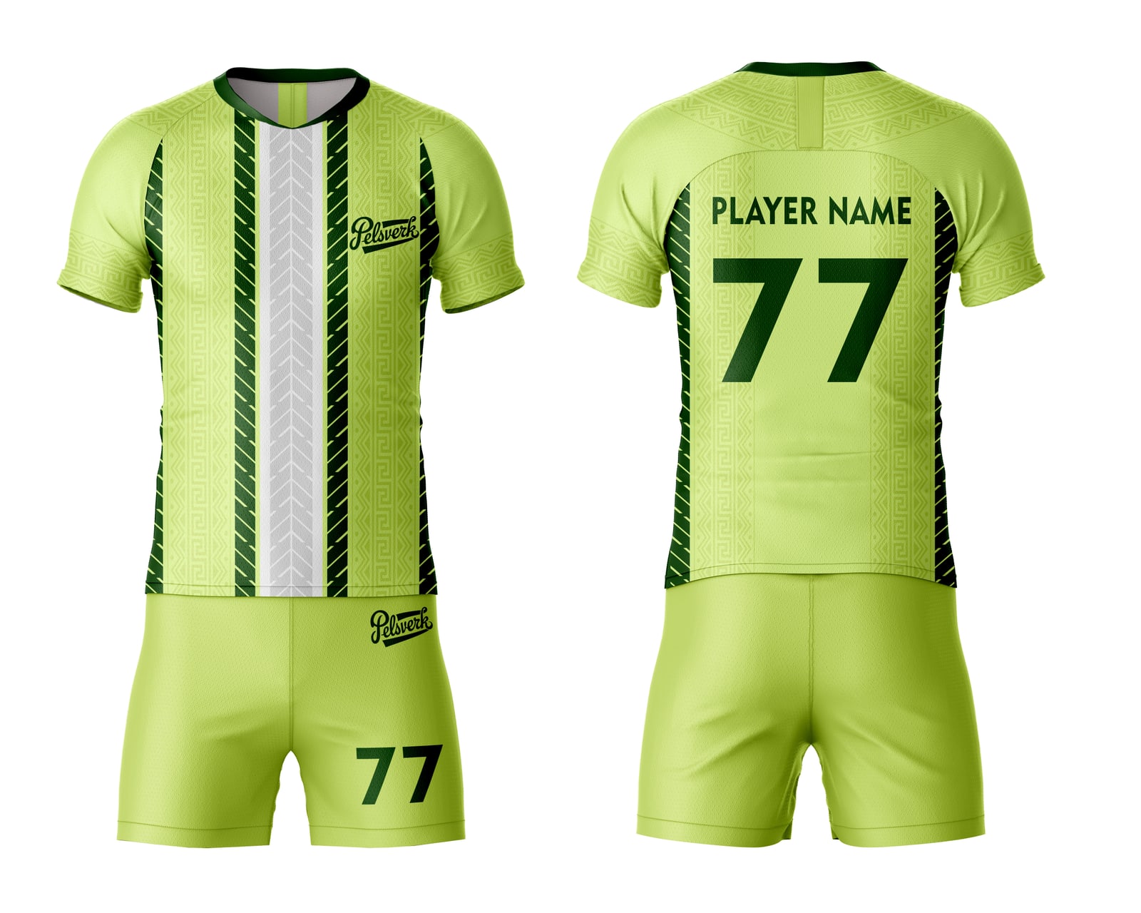Yellow White Custom Rugby Kit Design 06